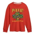 thumbnail image 1 of Teenage Mutant Ninja Turtles Mutant Mayhem - Pizza You Mean Ninja Fuel - Toddler & Youth Long Sleeve Graphic T-Shirt, 1 of 4