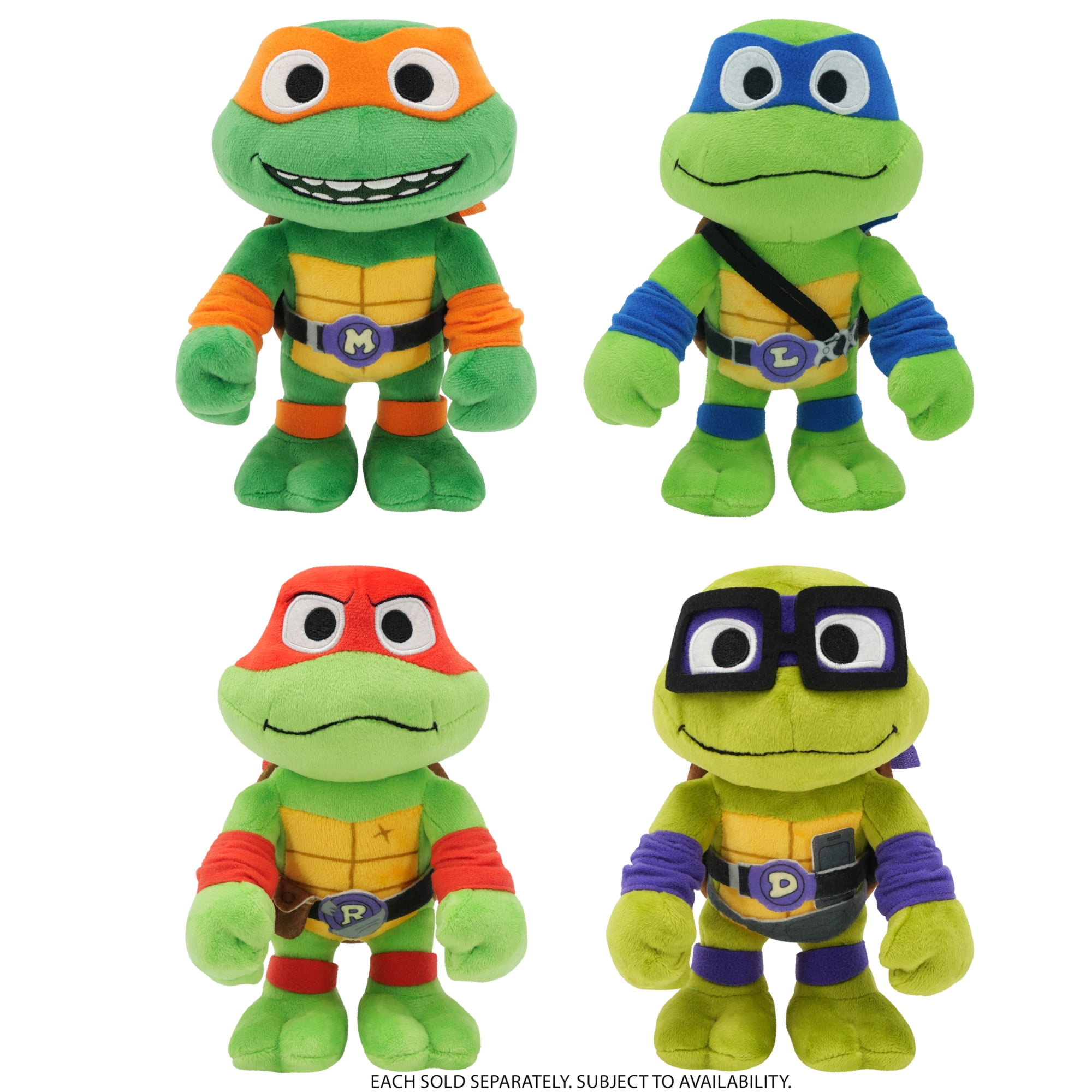 Teenage Mutant Ninja Turtles: Mutant Mayhem Plush Toys, 8 Inch TMNT Soft Doll (Styles May Vary)