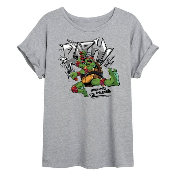 Teenage Mutant Ninja Turtles: Mutant Mayhem - Raphael Going In Loud - Juniors Ideal Flowy Muscle T-Shirt