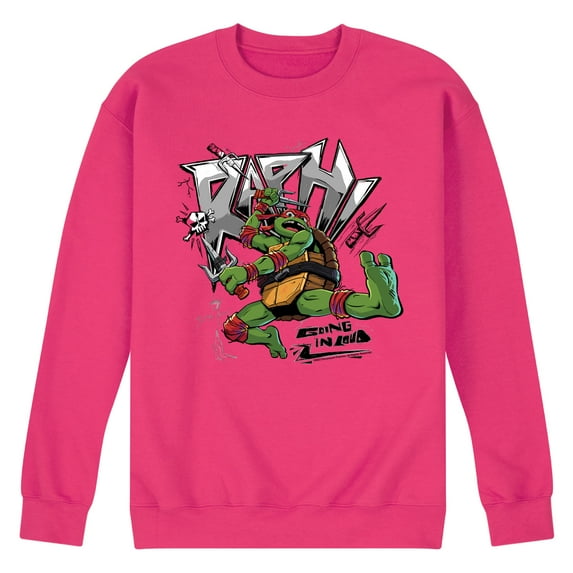 Teenage Mutant Ninja Turtles: Mutant Mayhem - Raphael Going In Loud - Men's Crew Neck Fleece Pullover