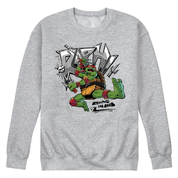 Teenage Mutant Ninja Turtles: Mutant Mayhem - Raphael Going In Loud - Men's Crew Neck Fleece Pullover