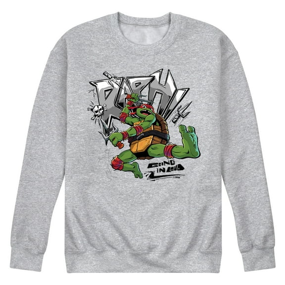 Teenage Mutant Ninja Turtles: Mutant Mayhem - Raphael Going In Loud - Men's Crew Neck Fleece Pullover