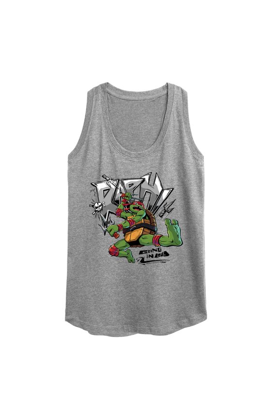 : Mutant Mayhem - Raphael Going In Loud - Plus Size - Women's Racerback Tank Top