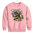 thumbnail image 1 of Teenage Mutant Ninja Turtles: Mutant Mayhem - Raphael Going In Loud - Toddler And Youth Crewneck Fleece Sweatshirt, 1 of 4