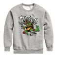 thumbnail image 1 of Teenage Mutant Ninja Turtles: Mutant Mayhem - Raphael Going In Loud - Toddler And Youth Crewneck Fleece Sweatshirt, 1 of 5