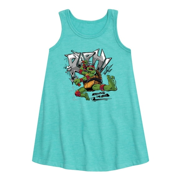 Teenage Mutant Ninja Turtles: Mutant Mayhem - Raphael Going In Loud - Toddler And Youth Girls A-Line Dress