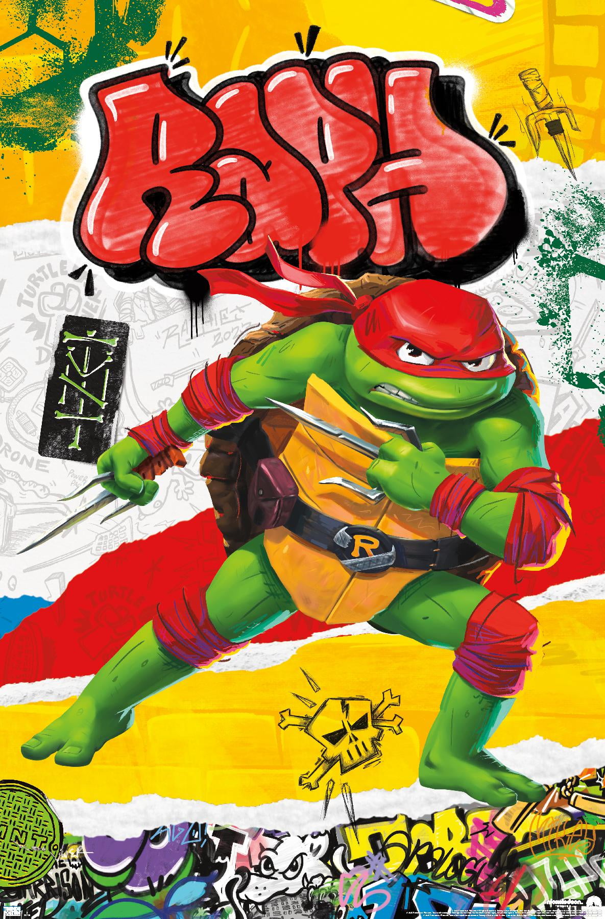 Teenage Mutant Ninja Turtles: Mutant Mayhem - Raphael Wall Poster, 22.375" x 34"