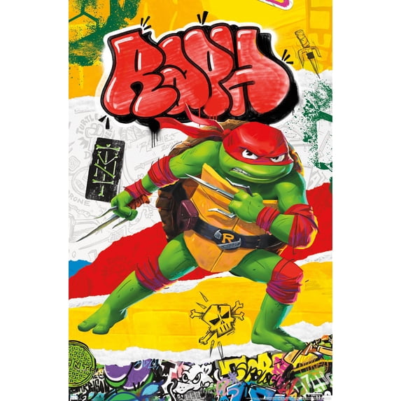 Teenage Mutant Ninja Turtles: Mutant Mayhem - Raphael Wall Poster, 22.375" x 34"