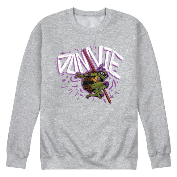 Teenage Mutant Ninja Turtles Mutant Mayhem - Sketch Donnie - Men's Crew Neck Fleece Pullover