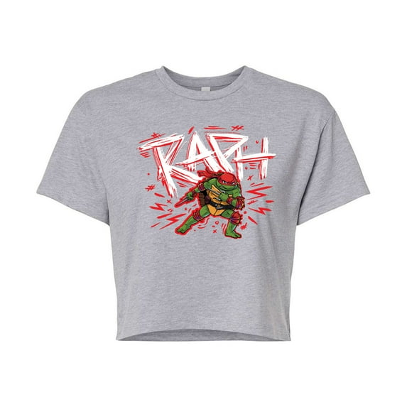 Teenage Mutant Ninja Turtles Mutant Mayhem - Sketch Raph - Juniors Cropped T-Shirt