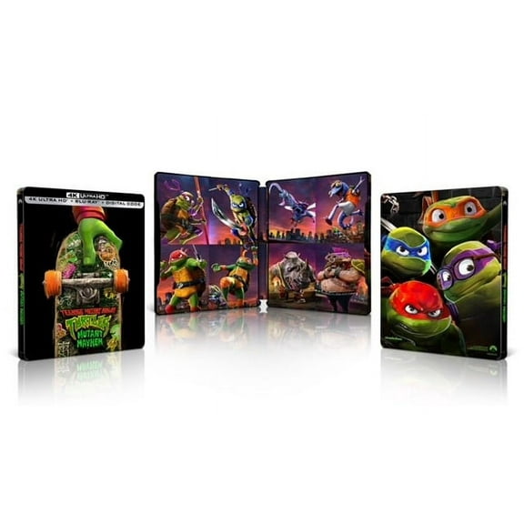 Teenage Mutant Ninja Turtles: Mutant Mayhem (Steelbook) (4K Ultra HD), Starring Micah Abbey