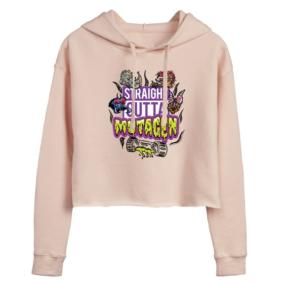 Teenage Mutant Ninja Turtles Mutant Mayhem  - Straight Outta Mutagen  - Juniors Cropped Pullover Hoodie