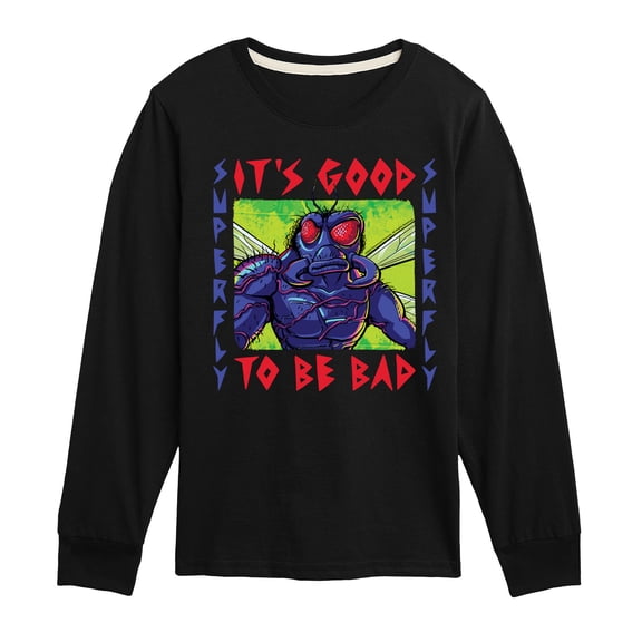 Teenage Mutant Ninja Turtles Mutant Mayhem - Superfly Good To Be Bad - Toddler & Youth Long Sleeve Graphic T-Shirt