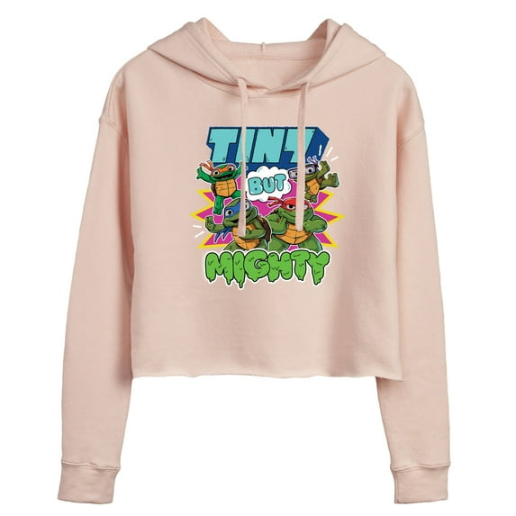 Teenage Mutant Ninja Turtles Mutant Mayhem - Tiny But Mighty - Juniors Cropped Pullover Hoodie
