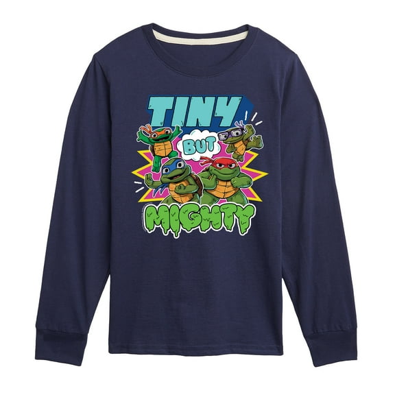 Teenage Mutant Ninja Turtles Mutant Mayhem - Tiny But Mighty - Toddler & Youth Long Sleeve Graphic T-Shirt