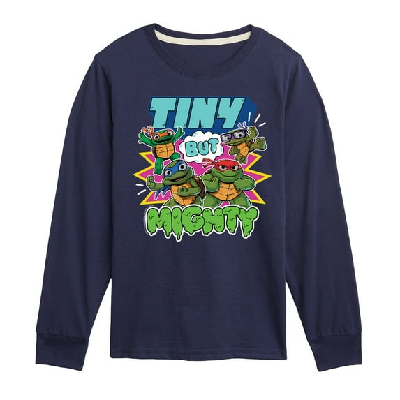 Teenage Mutant Ninja Turtles Mutant Mayhem - Tiny But Mighty - Toddler & Youth Long Sleeve Graphic T-Shirt