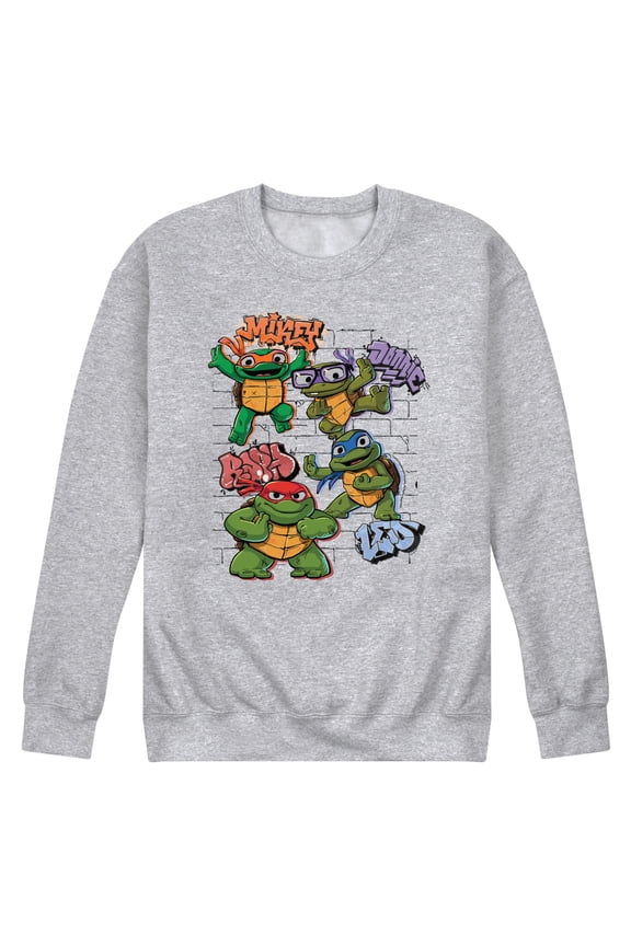 - Tmnt Kids Group - Men's Crew Neck Fleece Pullover
