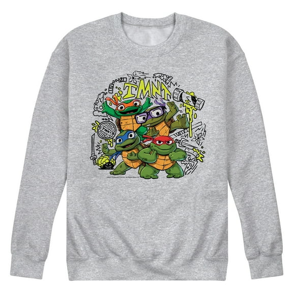 Teenage Mutant Ninja Turtles Mutant Mayhem - Tmnt Mm Sketchy - Men's Crew Neck Fleece Pullover