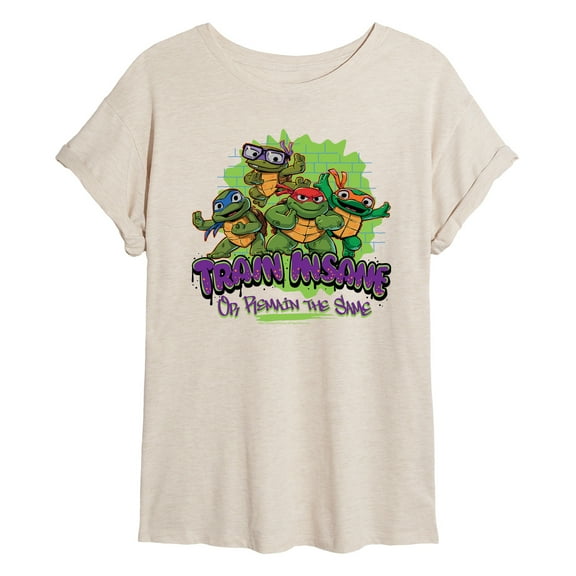 Teenage Mutant Ninja Turtles Mutant Mayhem  - Train Insane - Women's Oversized T-Shirt