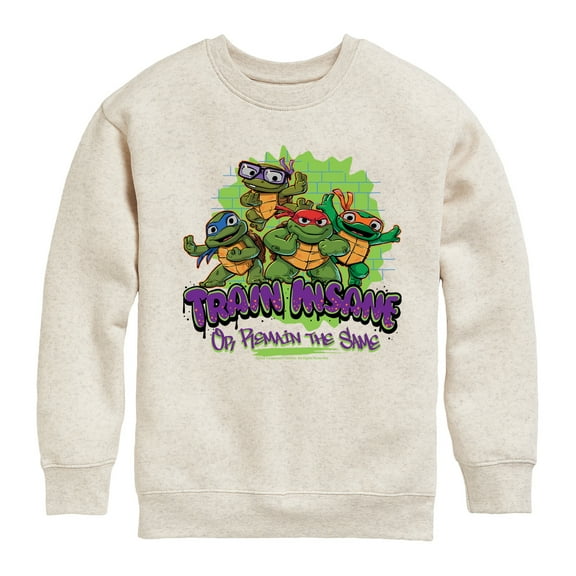 Teenage Mutant Ninja Turtles Mutant Mayhem - Train Insane - Toddler & Youth Crewneck Fleece Sweatshirt