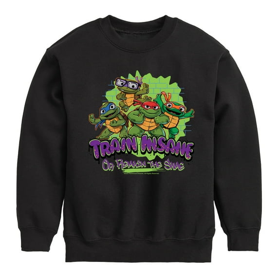 Teenage Mutant Ninja Turtles Mutant Mayhem - Train Insane - Toddler & Youth Crewneck Fleece Sweatshirt