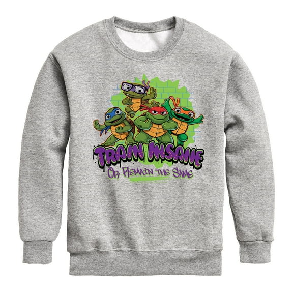 Teenage Mutant Ninja Turtles Mutant Mayhem - Train Insane - Toddler & Youth Crewneck Fleece Sweatshirt