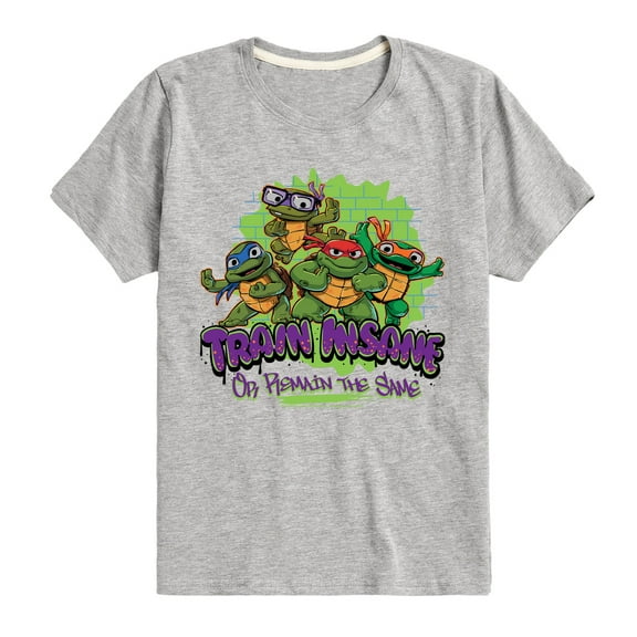 Teenage Mutant Ninja Turtles Mutant Mayhem - Train Insane - Toddler & Youth Short Sleeve Graphic T-Shirt