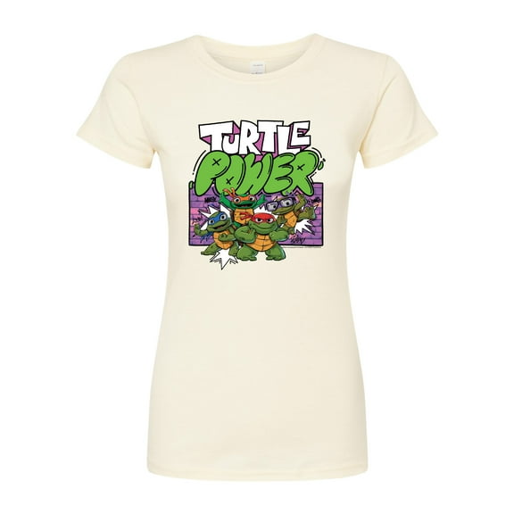 Teenage Mutant Ninja Turtles Mutant Mayhem  - Turtle Power  - Juniors Fitted Graphic T-Shirt