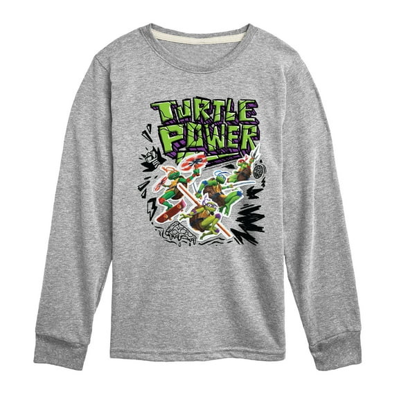 Teenage Mutant Ninja Turtles Mutant Mayhem - Turtle Power - Toddler & Youth Long Sleeve Graphic T-Shirt