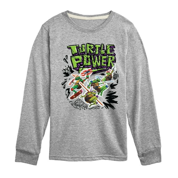 Teenage Mutant Ninja Turtles Mutant Mayhem - Turtle Power - Toddler & Youth Long Sleeve Graphic T-Shirt
