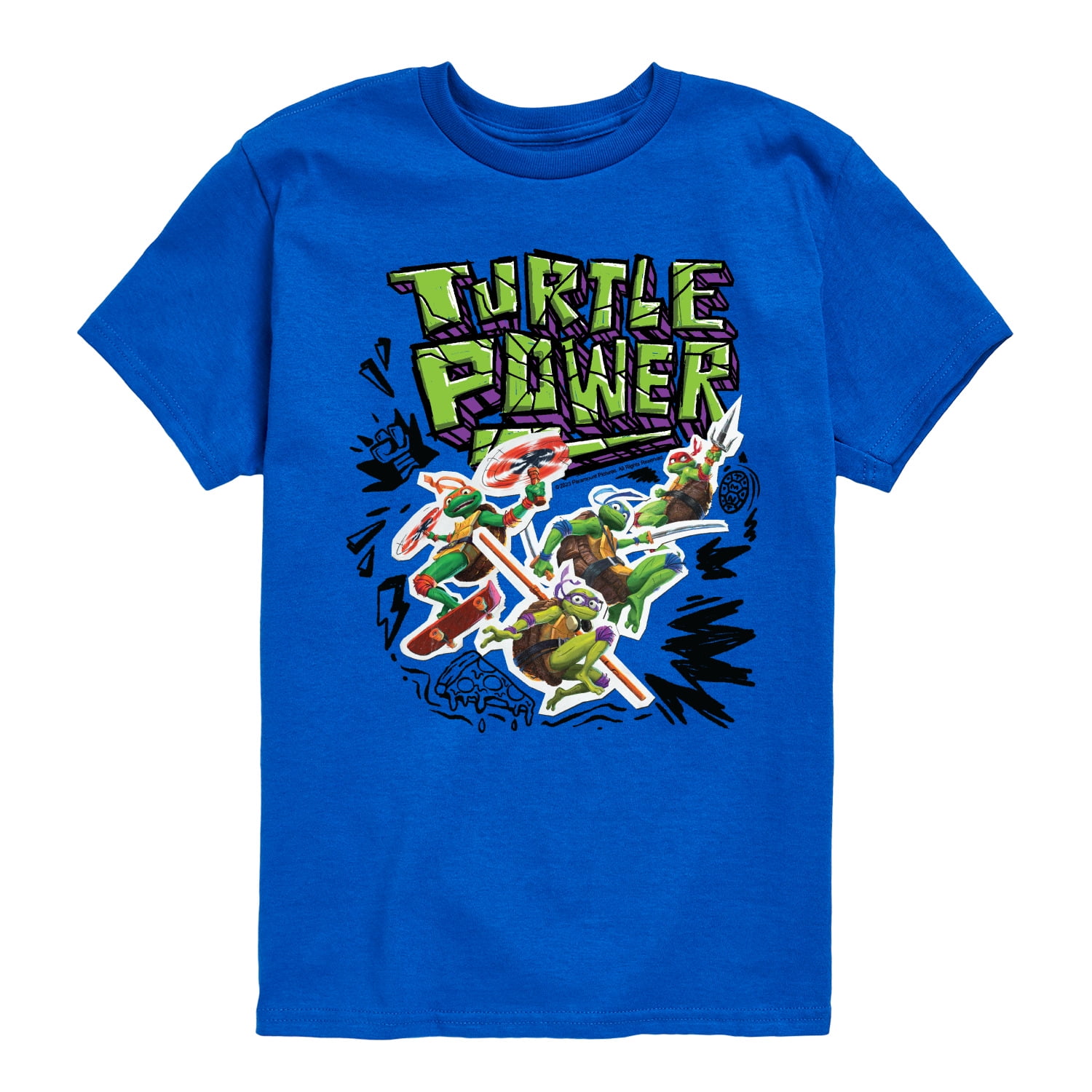 Teenage Mutant Ninja Turtles: Mutant Mayhem Turtle Power Kids T-Shirt True Royal / M