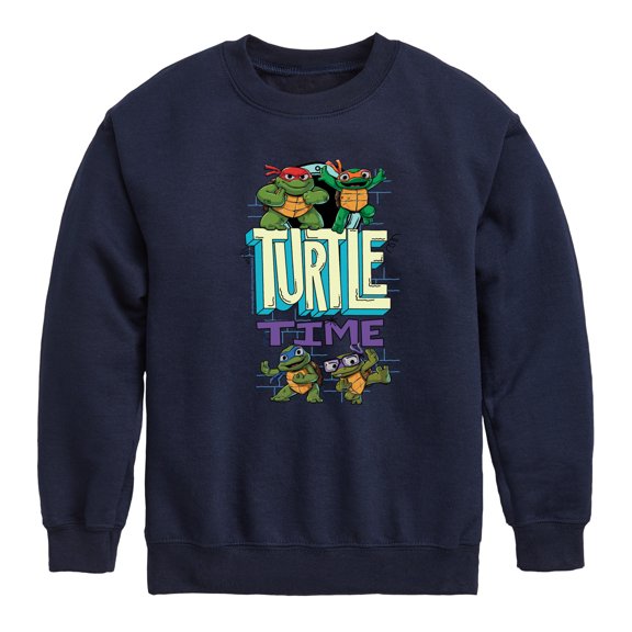 Teenage Mutant Ninja Turtles Mutant Mayhem - Turtle Time - Toddler & Youth Crewneck Fleece Sweatshirt