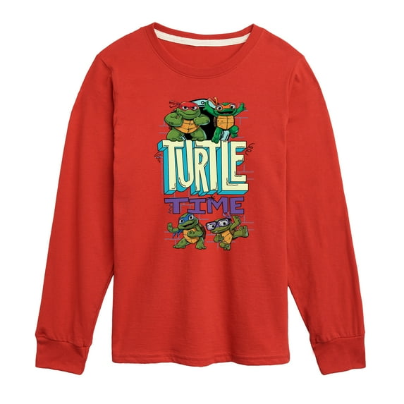 Teenage Mutant Ninja Turtles Mutant Mayhem - Turtle Time - Toddler & Youth Long Sleeve Graphic T-Shirt
