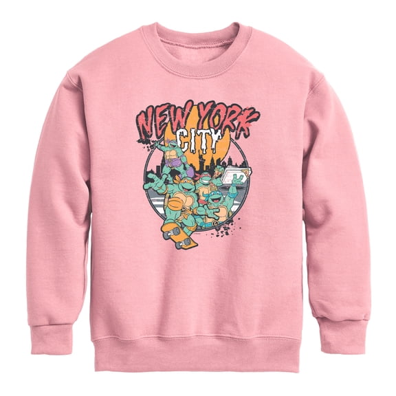 Teenage Mutant Ninja Turtles - New York City - Youth Boys Crew Fleece Sweatshirt