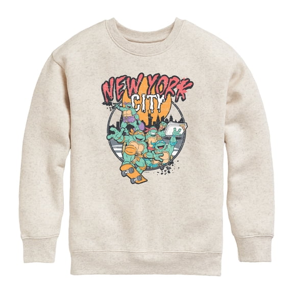 Teenage Mutant Ninja Turtles - New York City - Youth Boys Crew Fleece Sweatshirt