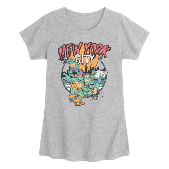 Teenage Mutant Ninja Turtles - New York City - Youth Girls Fitted Short Sleeve T-Shirt