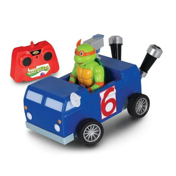 Teenage Mutant Ninja Turtles Nickelodeon Kart Racers 3: Slime Speedway Michelangelo R/C Car (2.4GHz, Channel 6 News Van)