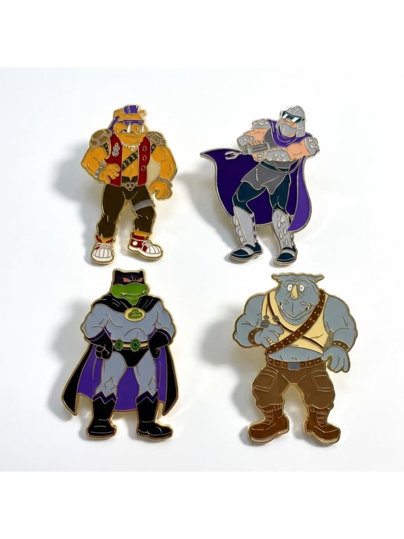 Teenage Mutant Ninja Turtles - Night of the Dark Turtle 4-Piece Enamel Pin Set