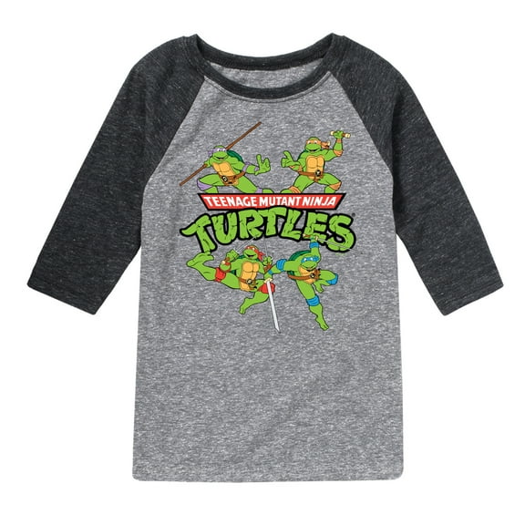 Teenage Mutant Ninja Turtles - Ninja Turtles - Toddler And Youth Raglan Graphic T-Shirt