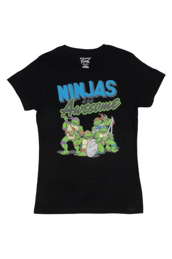 Ninjas Are Awesome TMNT Junior T-Shirt L