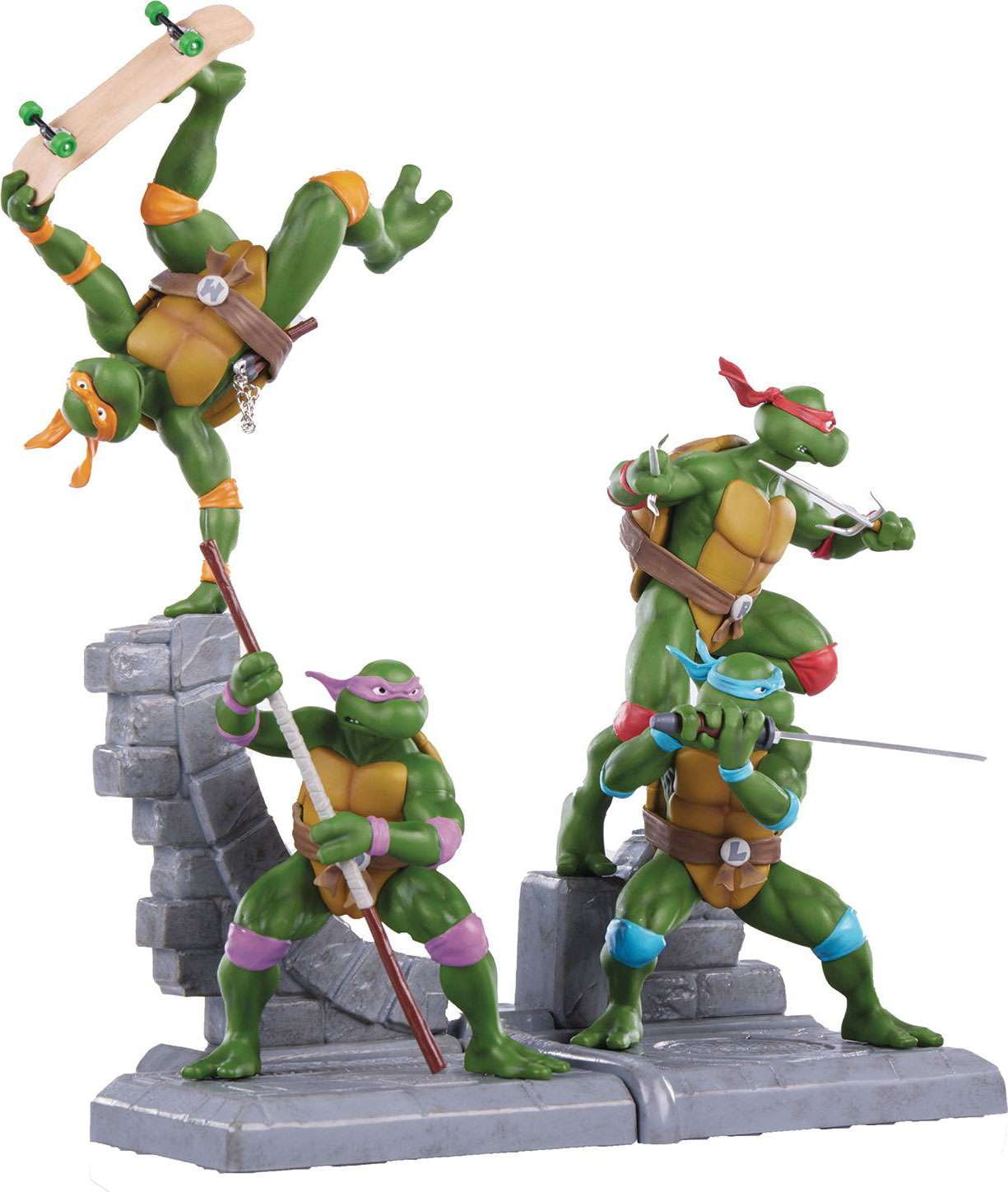 Teenage Mutant Ninja Turtles PVC Figure Statue 4-Pack - Walmart.com