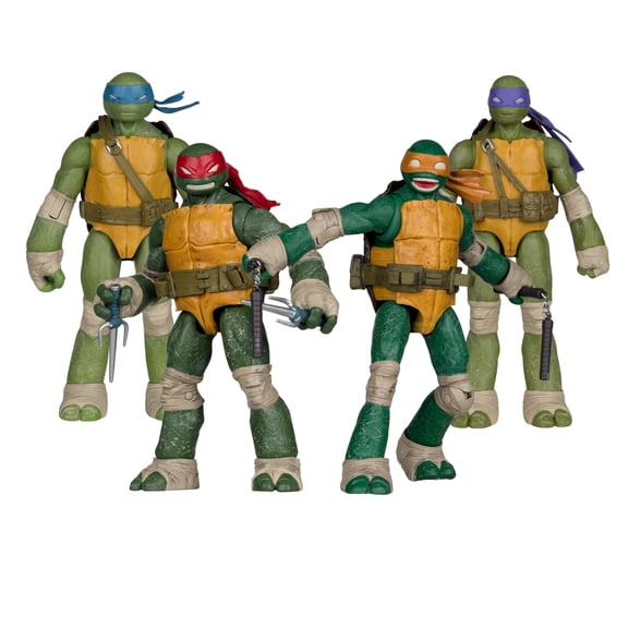 Teenage Mutant Ninja Turtles Page Punchers 5-Inch Action Figures: Leonardo, Raphael, Donatello, Michelangelo Bundle (4 Items)