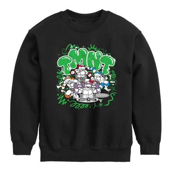 Teenage Mutant Ninja Turtles - Paint Logo - Toddler & Youth Crewneck Fleece Sweatshirt