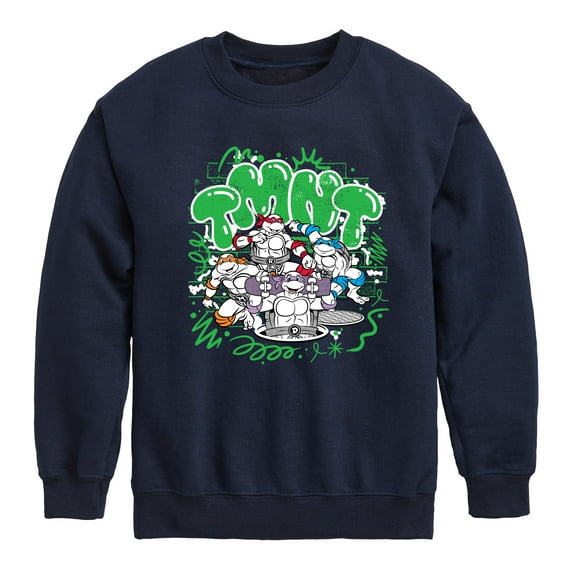 Teenage Mutant Ninja Turtles - Paint Logo - Toddler & Youth Crewneck Fleece Sweatshirt