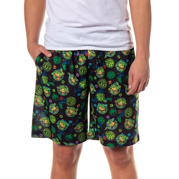 Teenage Mutant Ninja Turtles Pajama Shorts TMNT Men's NYC Soft Lounge Bottoms