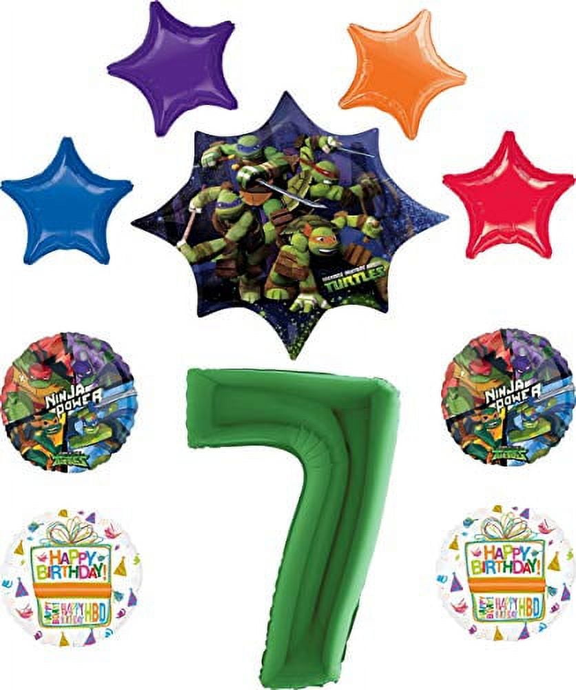 Teenage Mutant Ninja Turtles Party Supplies 7th Birthday TMNT Balloon — free download