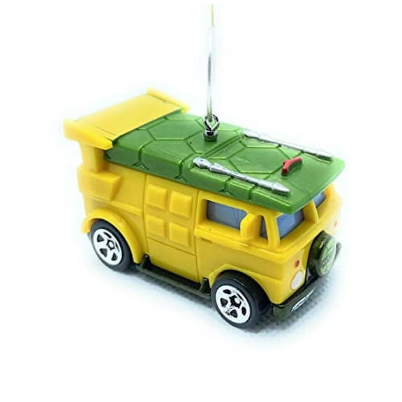 Teenage Mutant Ninja Turtles Party Van Christmas Ornament 1:64 Yellow