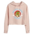 thumbnail image 1 of Teenage Mutant Ninja Turtles - Peace Love Pizza - Juniors Cropped Pullover Hoodie, 1 of 5