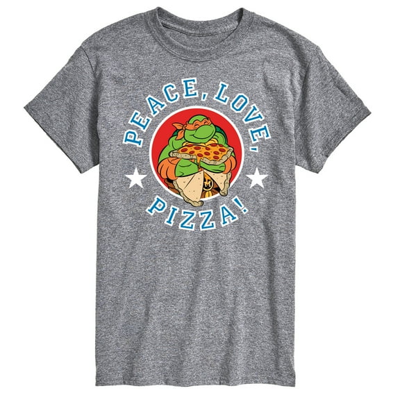 Teenage Mutant Ninja Turtles - Peace Love Pizza - Men's Short Sleeve Graphic T-Shirt