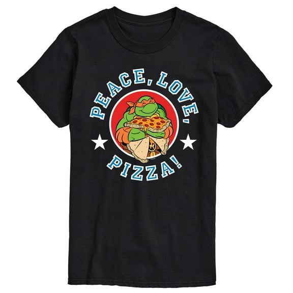 Teenage Mutant Ninja Turtles - Peace Love Pizza - Men's Short Sleeve Graphic T-Shirt